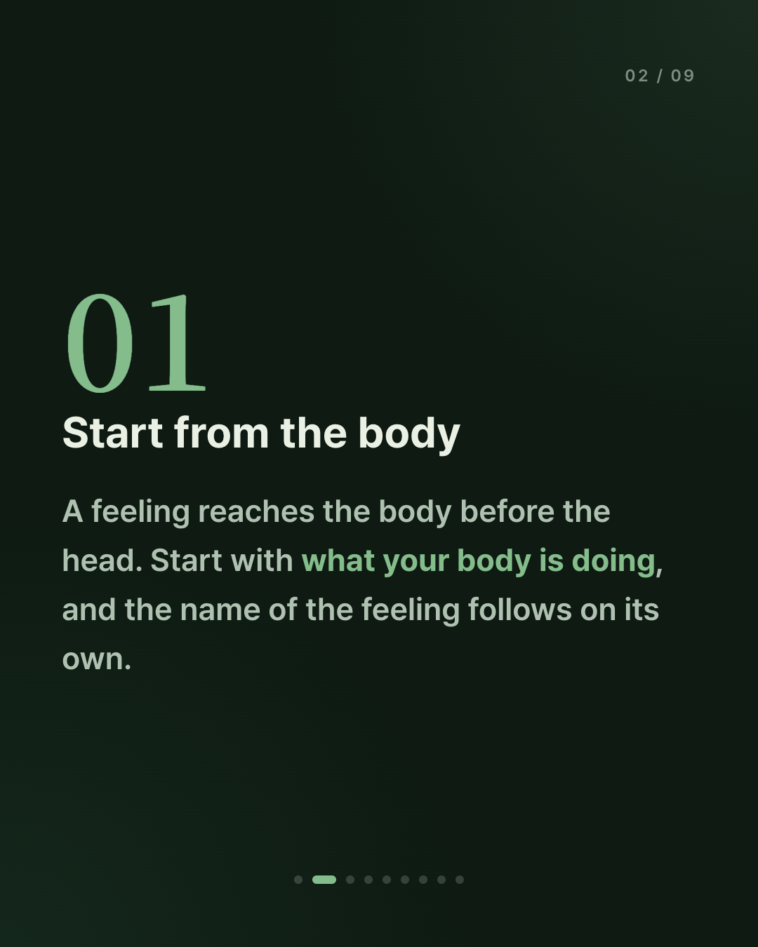 don't start with what happened