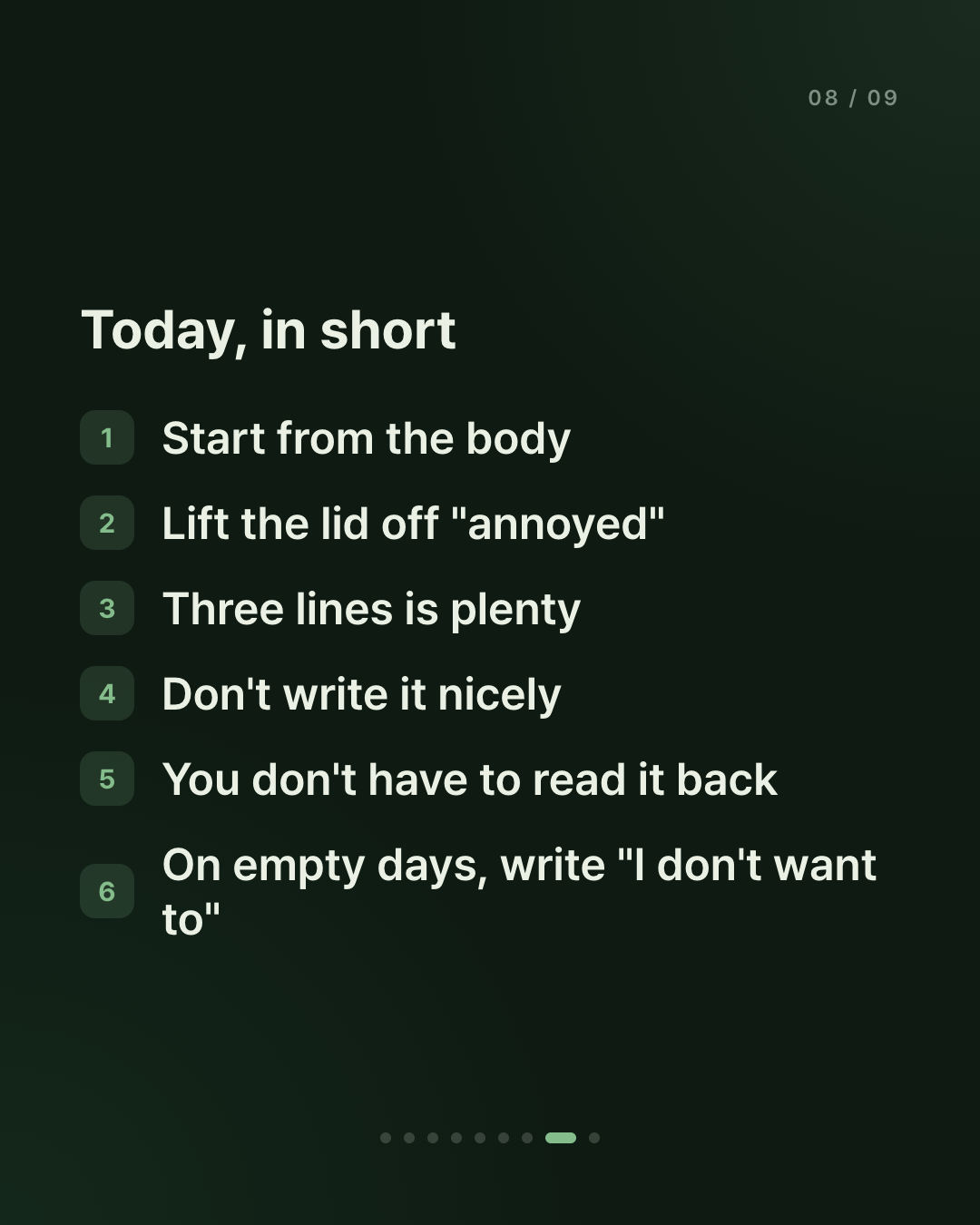 don't start with what happened