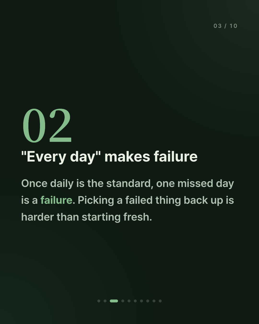 The real reason a diary dies after three days