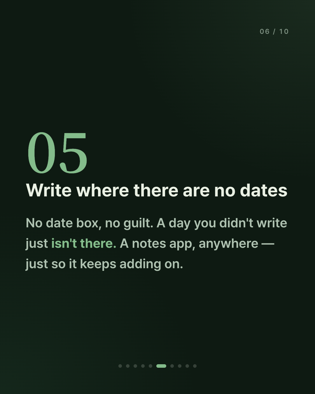 The real reason a diary dies after three days