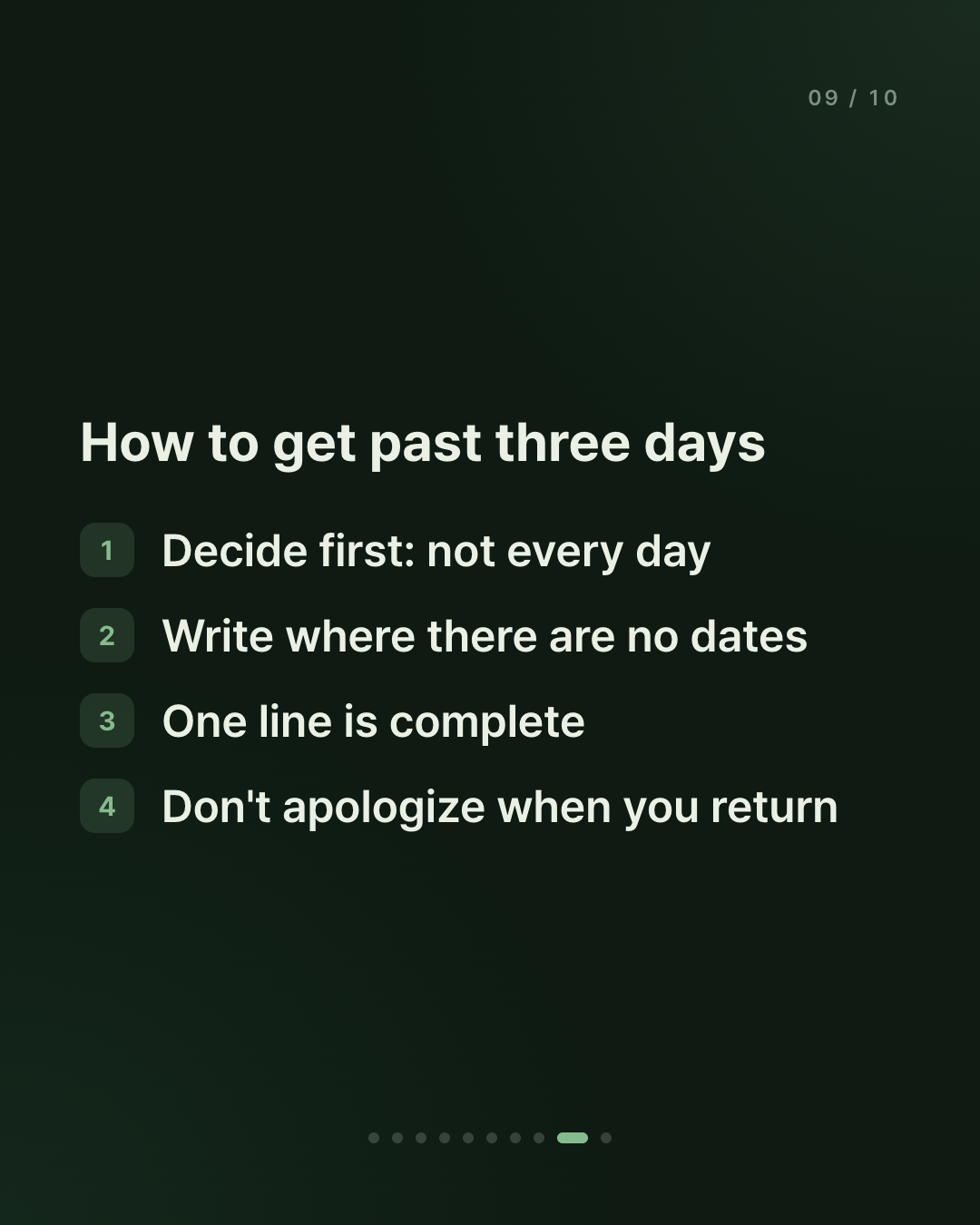 The real reason a diary dies after three days
