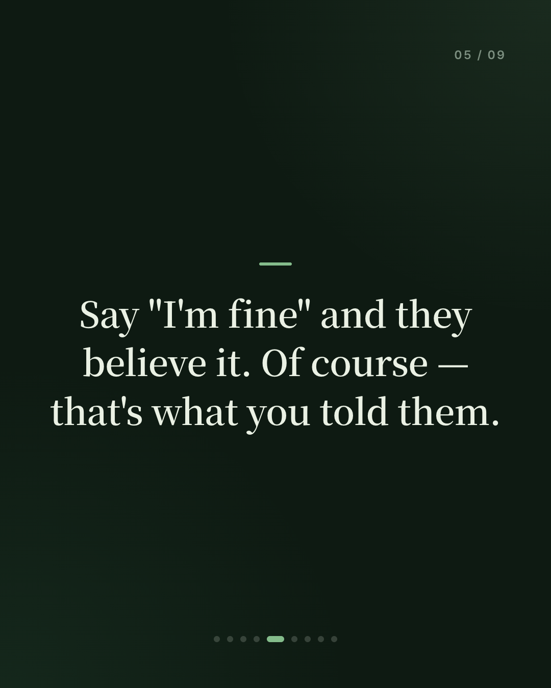 Why do we answer "I'm fine" when someone asks if we're okay?