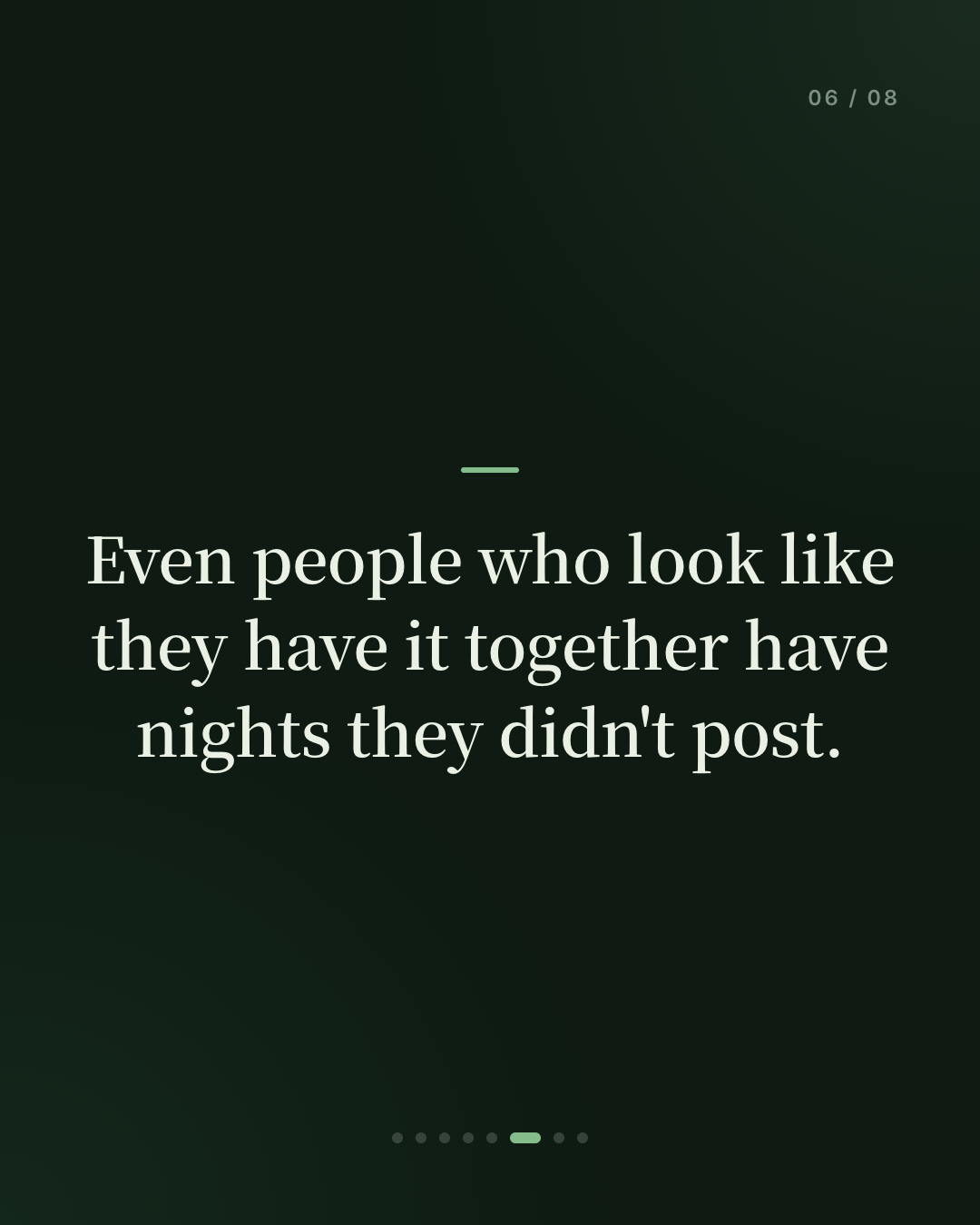 When everyone else seems to have it together