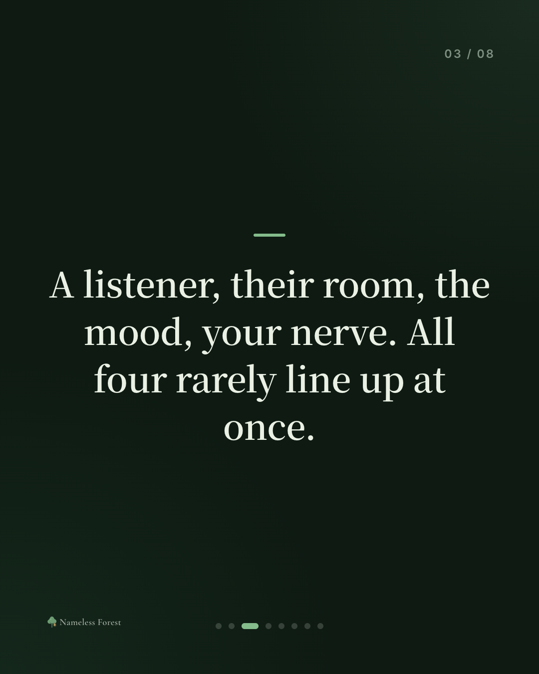 There's One Thing You Can't Tell Anyone