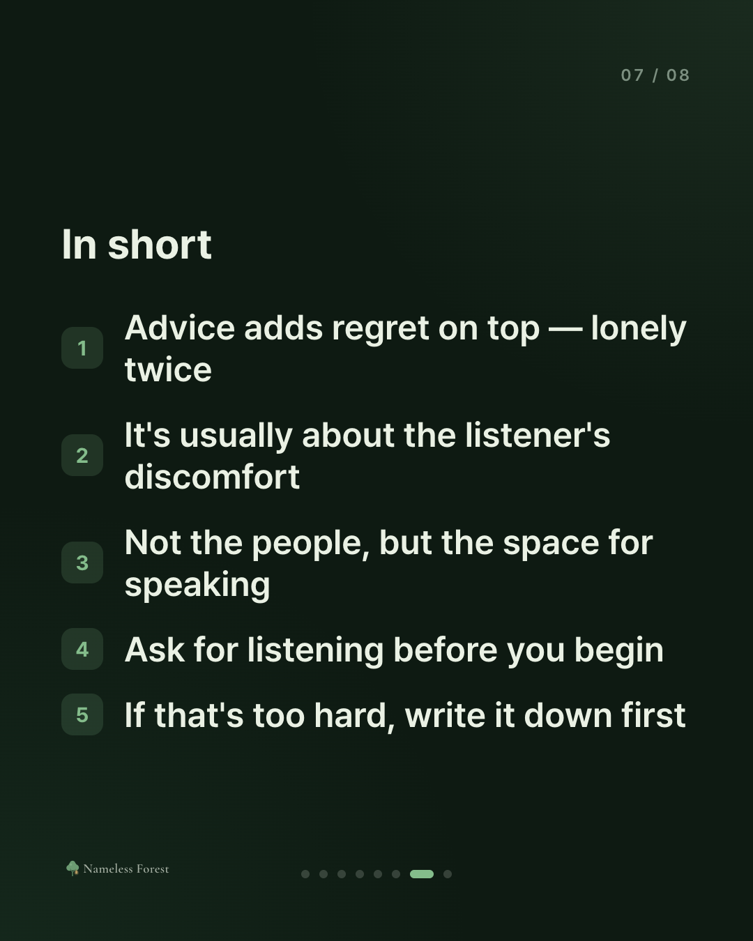When You Wanted Comfort and Got Advice
