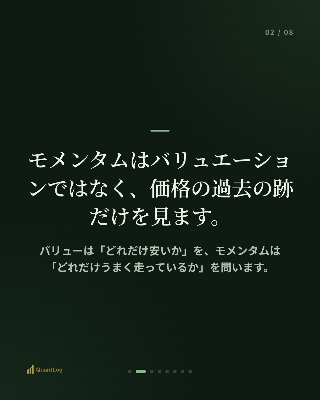 モメンタム戦略とは — 「上がる株はさらに上がる」の根拠