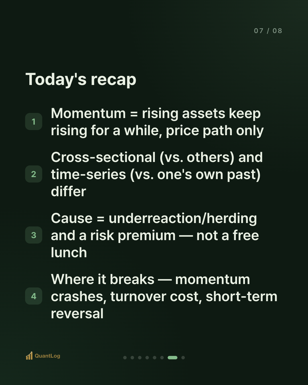 What Is Momentum? — The Case for "Winners Keep Winning"