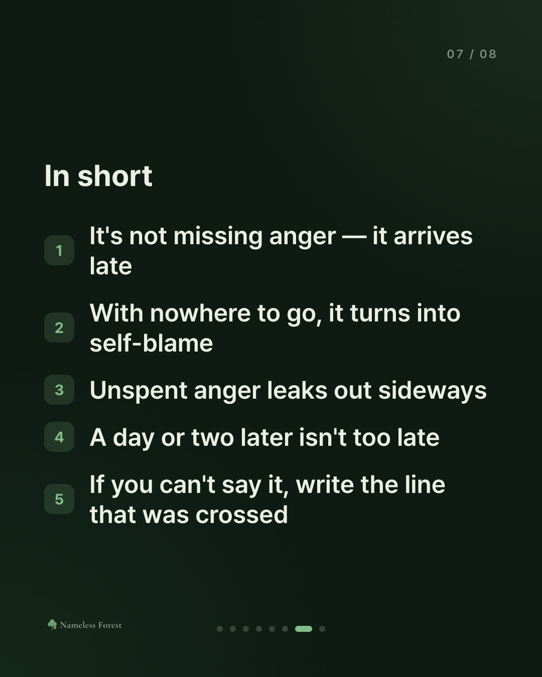 When You're Angry at Yourself for Not Getting Angry