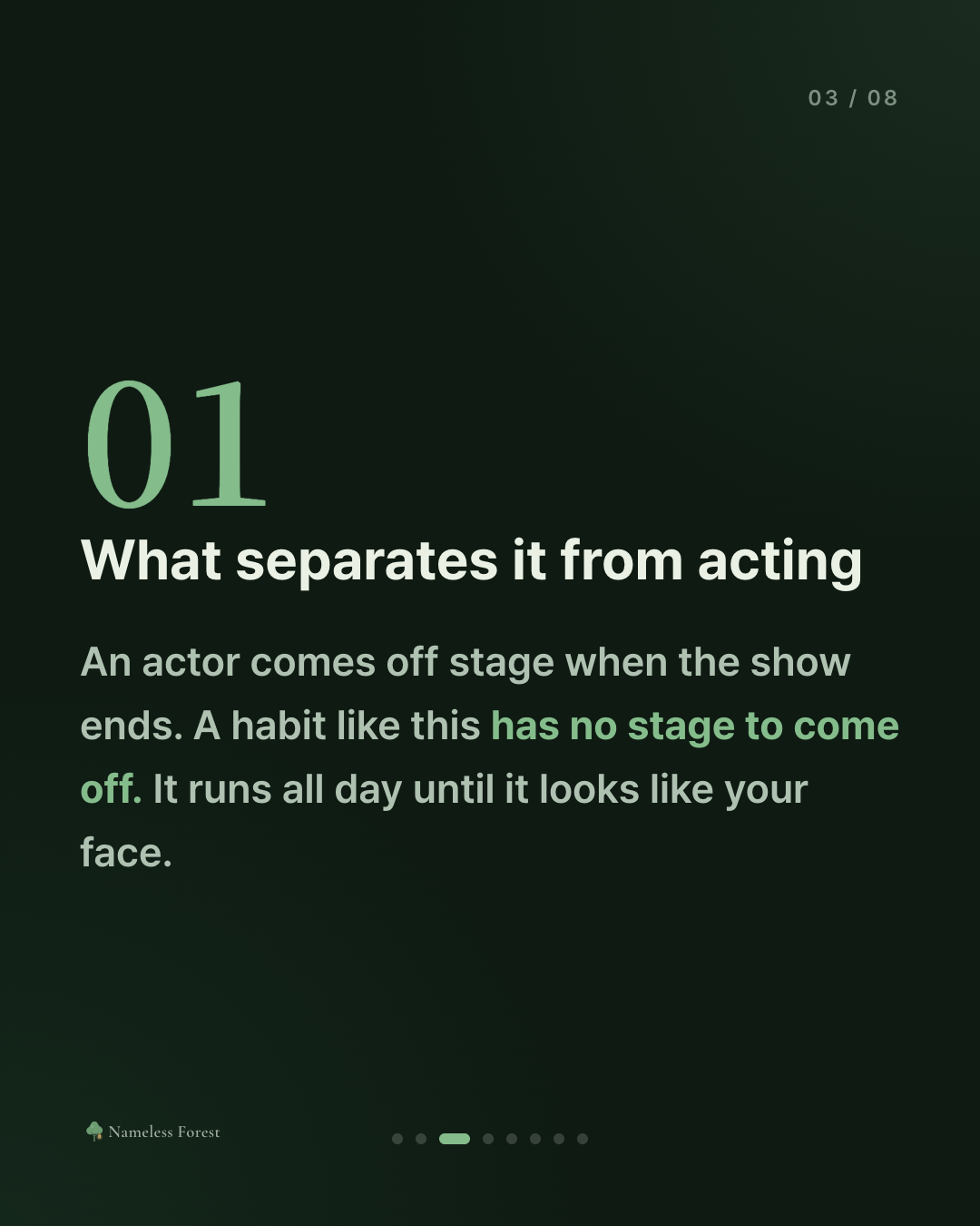 When Acting Fine Became a Habit