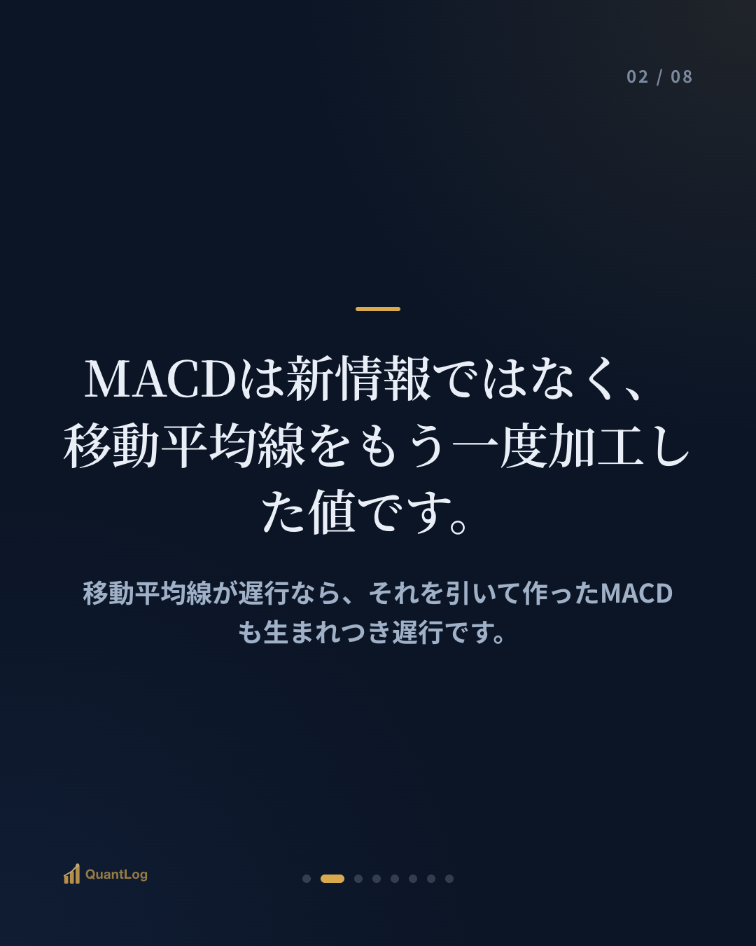 MACDとは — 二つの線が出会う瞬間
