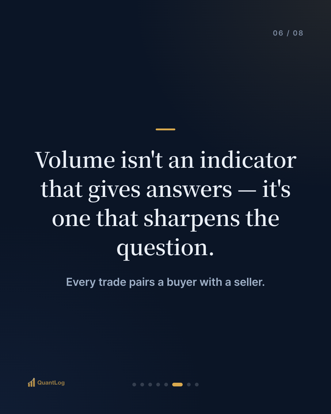 What Does Volume Tell You? — The Second Axis Hidden Behind Price