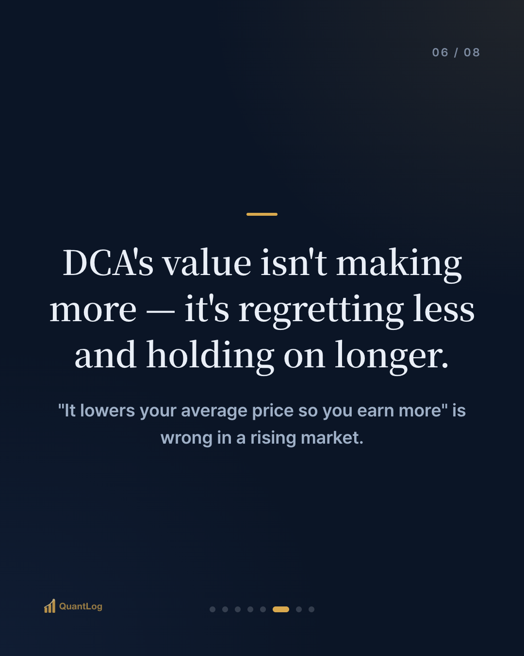 DCA vs Lump Sum — What Buying in Pieces Buys, and What It Gives Up