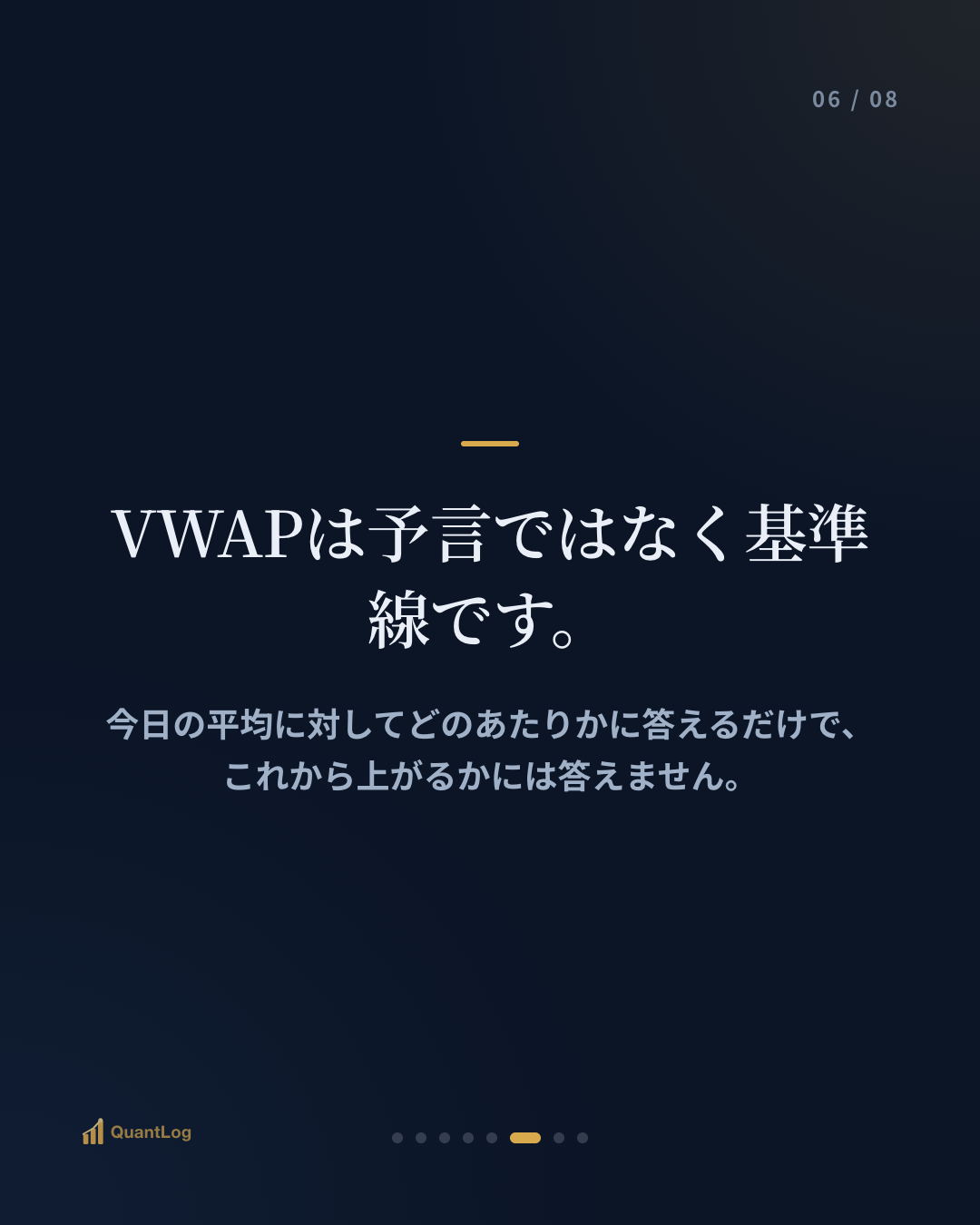 VWAPとは — 機関が見るというあの線