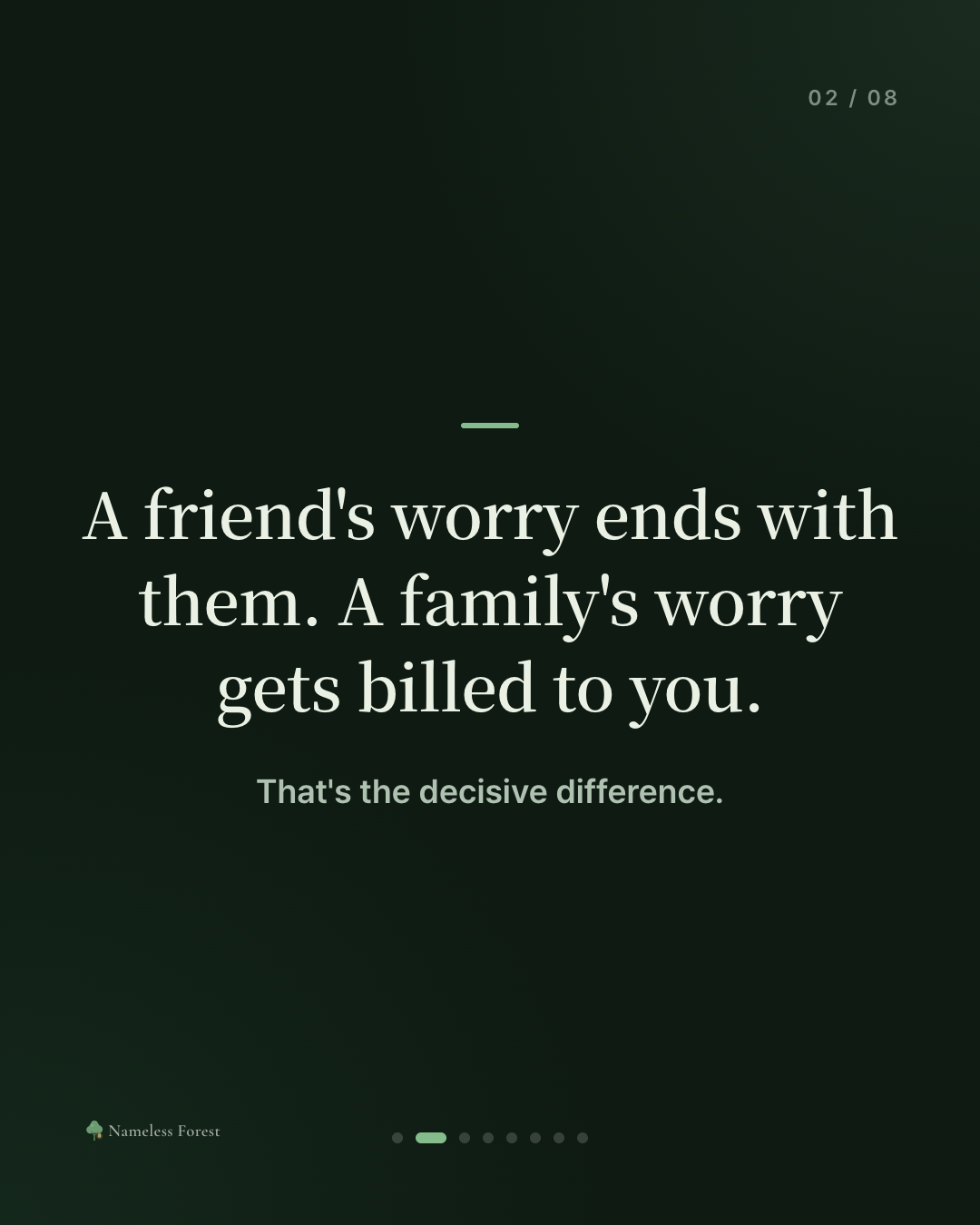 Why Family Is the Hardest to Tell