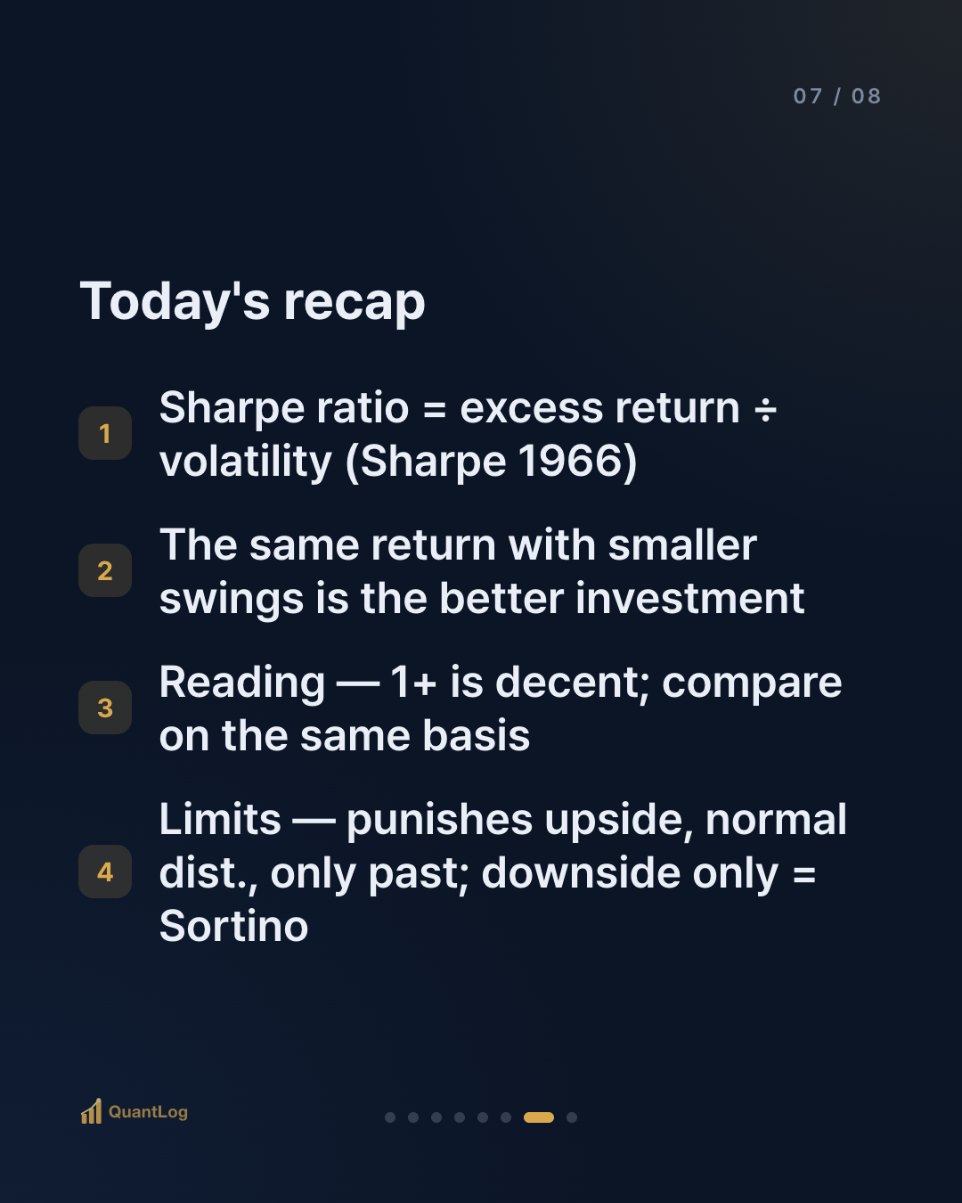 What Is the Sharpe Ratio? — Why Return Alone Isn't Enough