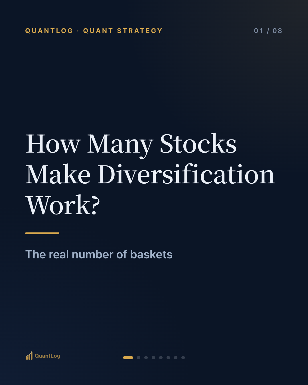 How Many Stocks Make Diversification Work? — The Real Number of Baskets