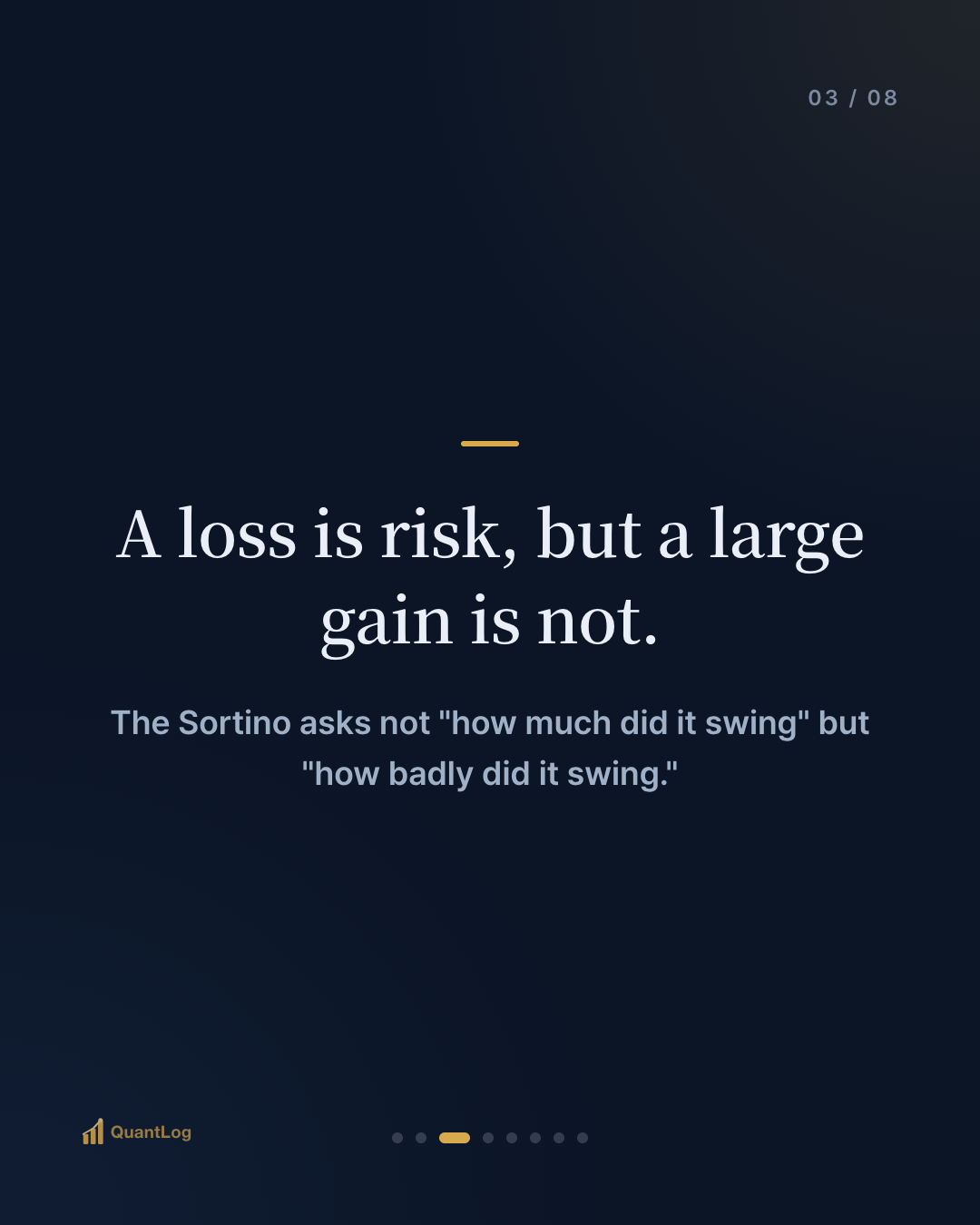 What Is the Sortino Ratio? — Why It Looks at the Downside Alone