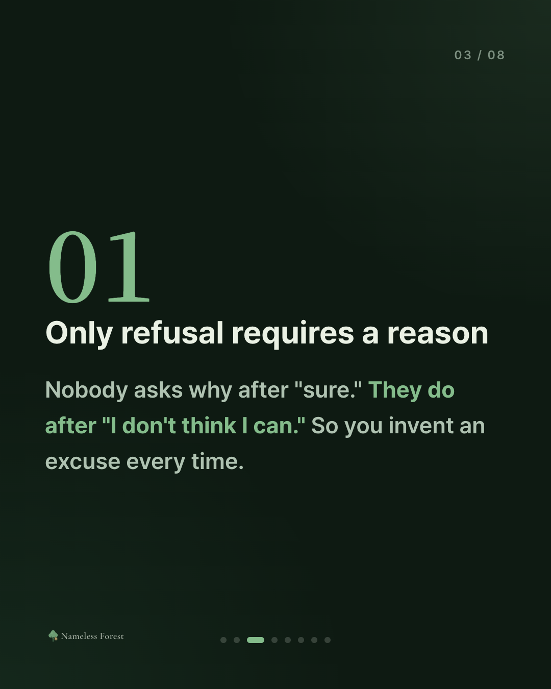 You Say Yes to Everyone Else
