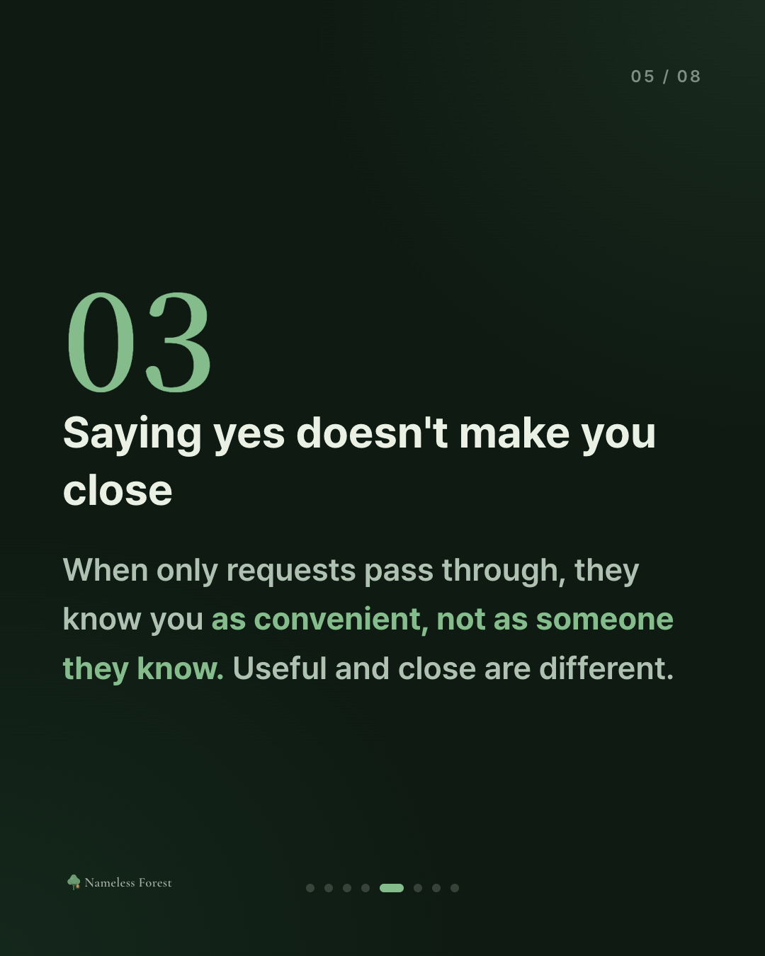 You Say Yes to Everyone Else
