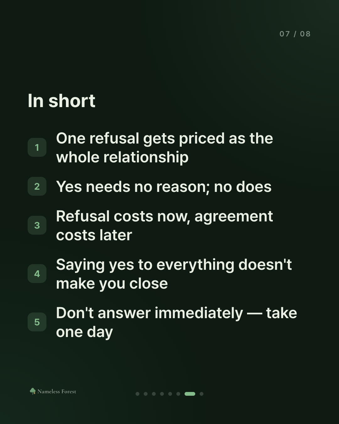 You Say Yes to Everyone Else