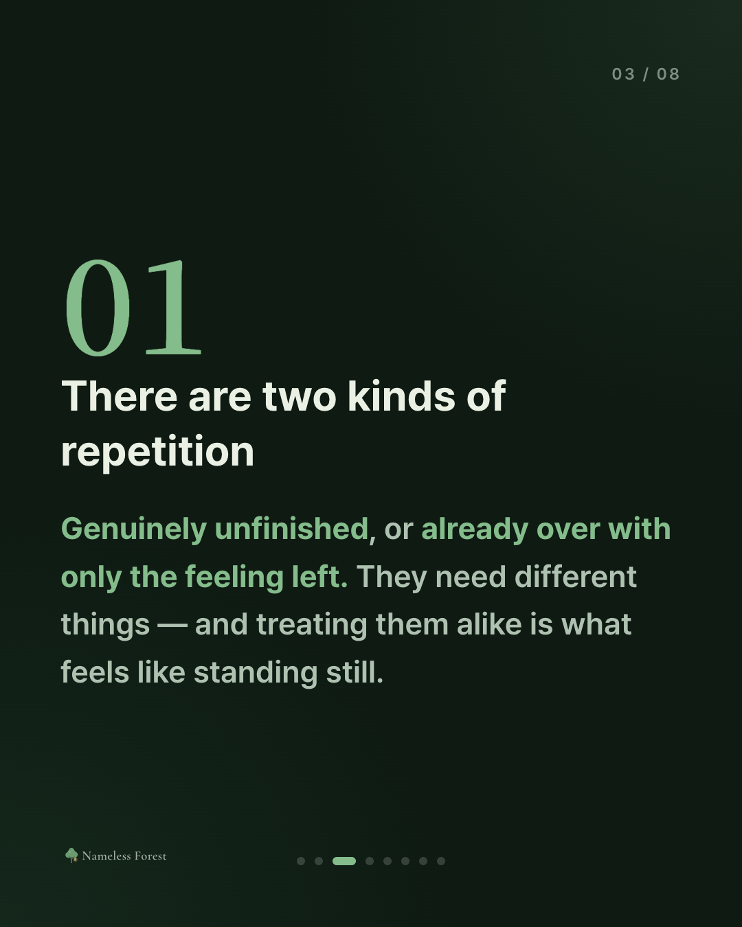 When You Keep Writing the Same Thing