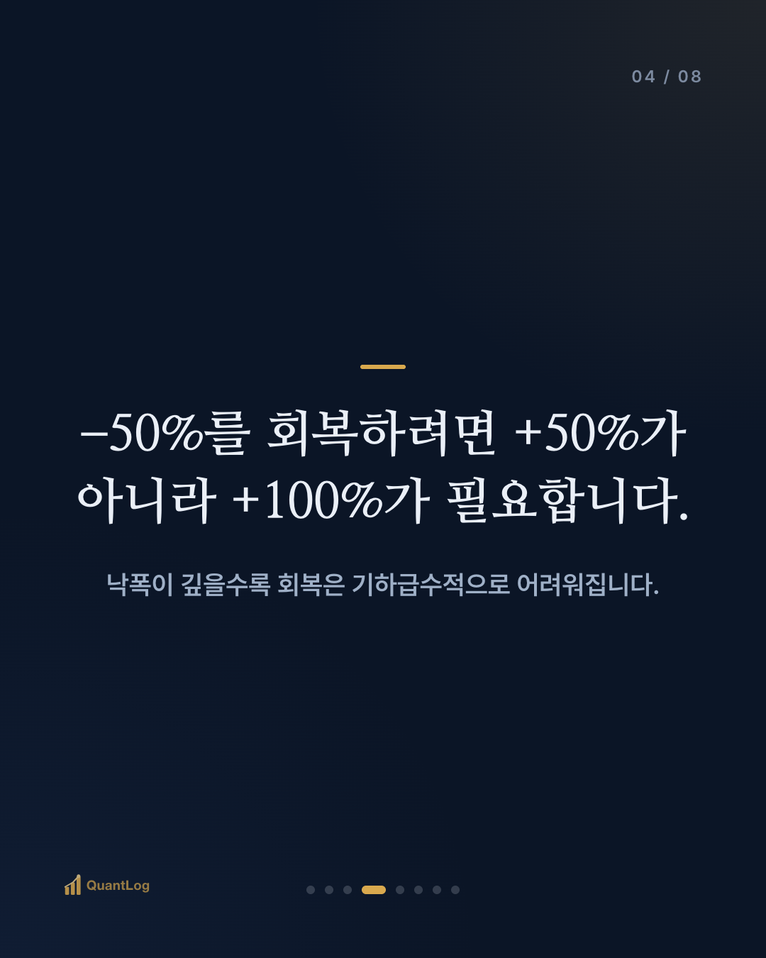 MDD란 — 최대낙폭이 중요한 이유