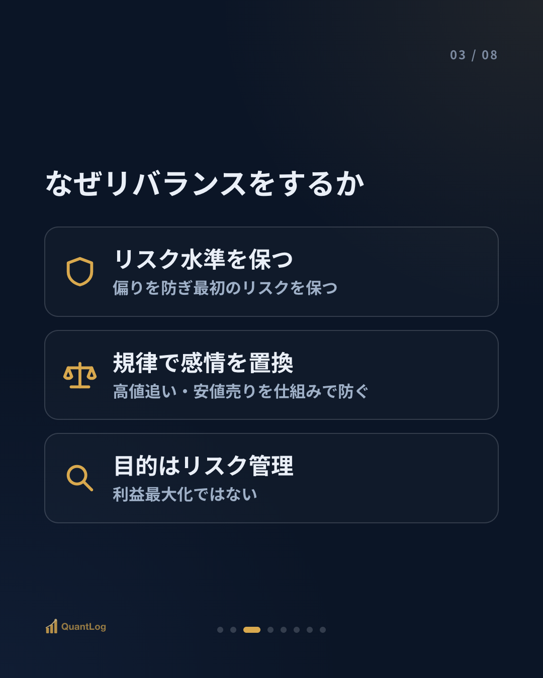 リバランスとは — いつ組み直すのか