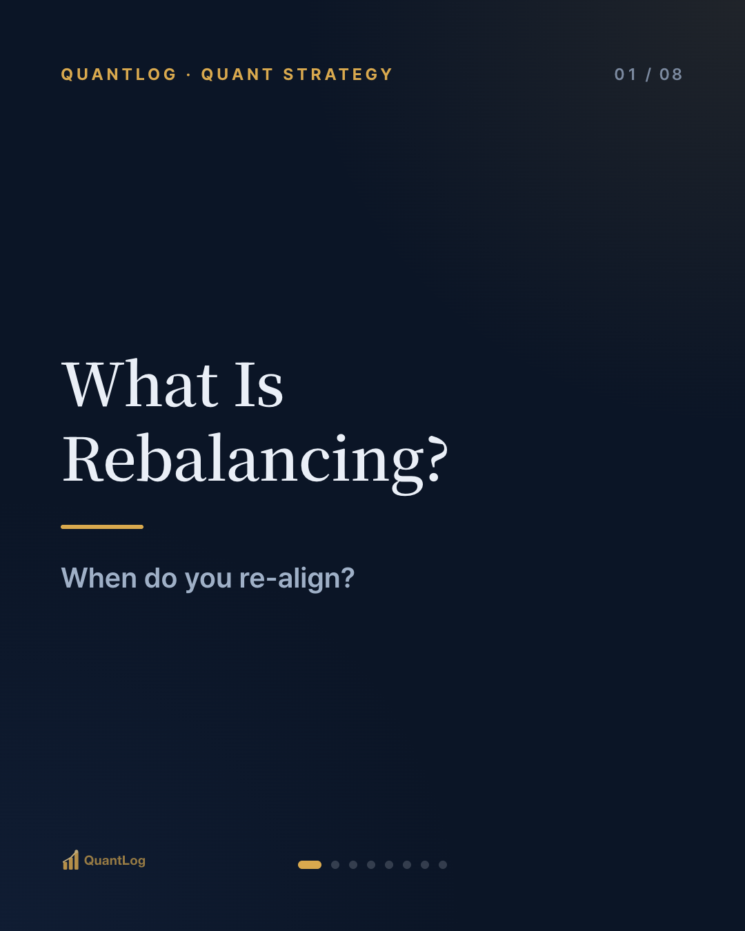 What Is Rebalancing? — When Do You Re-Align?
