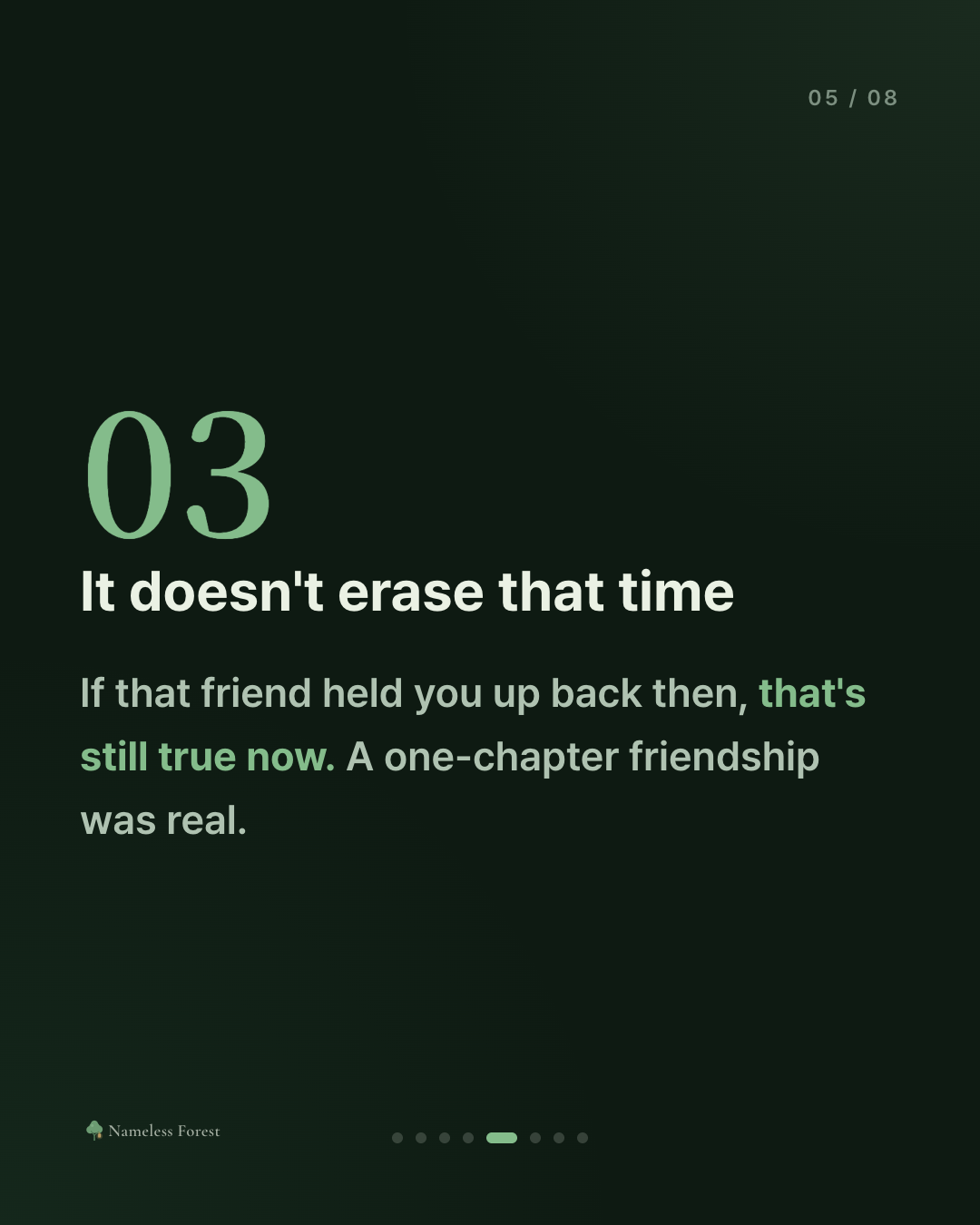 Drifting Apart From an Old Friend