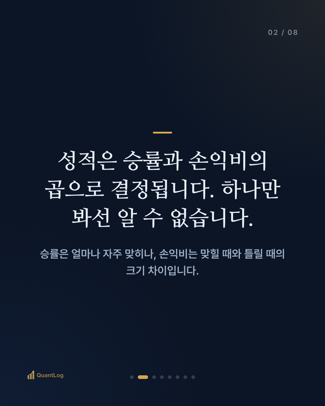 승률과 손익비 — 무엇이 더 중요한가